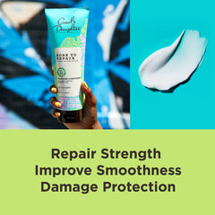 Carol's Daughter conditioner applied to wet hair demonstrating slip and hydration