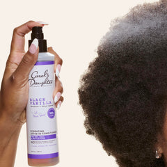 Carol's Daughter spray mist demonstrating fine atomized spray for even coverage