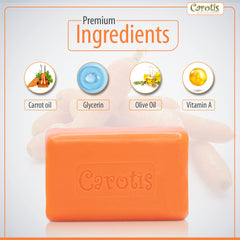CAROTÏS soap close-up texture highlighting smooth creamy surface