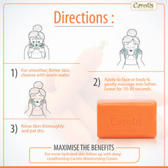 CAROTÏS soap inside a travel toiletry kit for spill-free travel use