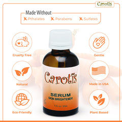 CAROTÏS serum texture on skin illustrating lightweight absorption and glow