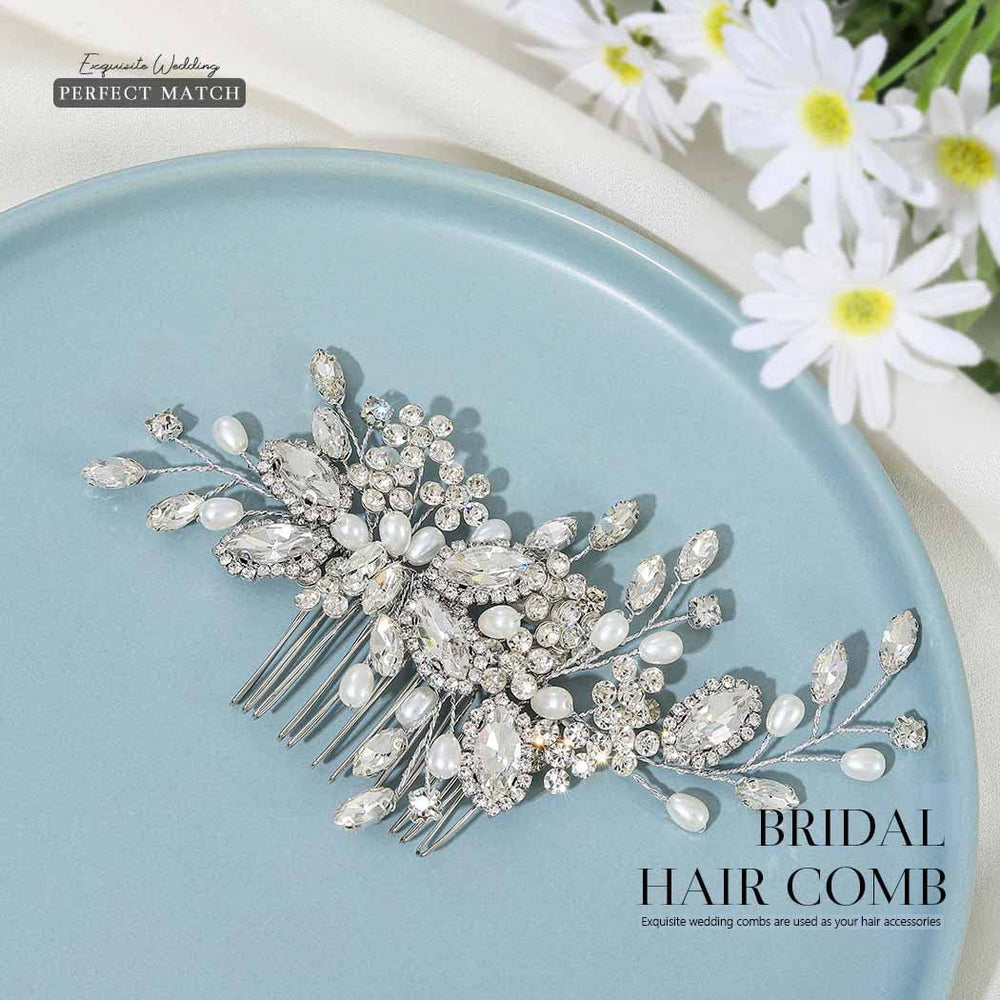CASDRE close-up of crystals and pearls highlighting fine detailing and shine