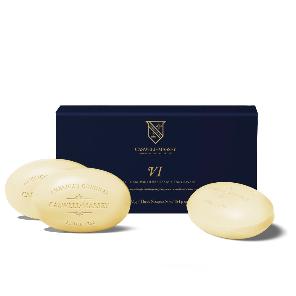 Caswell-Massey front packaging showing classic heritage and gifting appeal