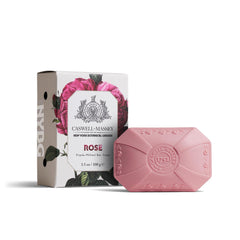 Caswell-Massey front packaging showing rose bar and elegant branding for gifting