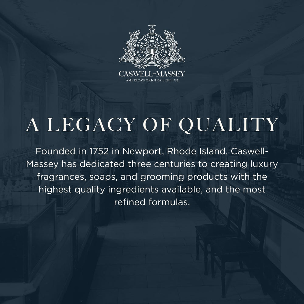 Caswell-Massey product label and ingredient listing emphasizing transparency