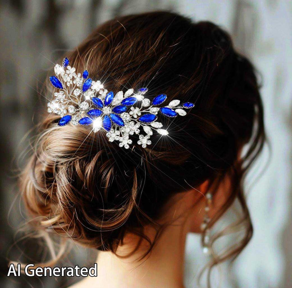 Catery side profile on model demonstrating low chignon accent and elegance