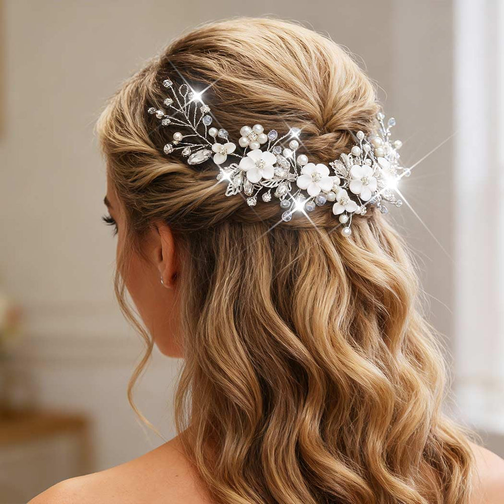 Catery in wedding setting complementing dress and adding romantic detail