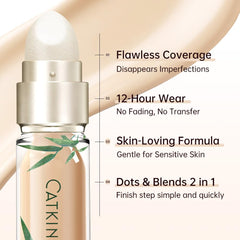 Catkin dual-ended detail highlighting brush and sponge convenience