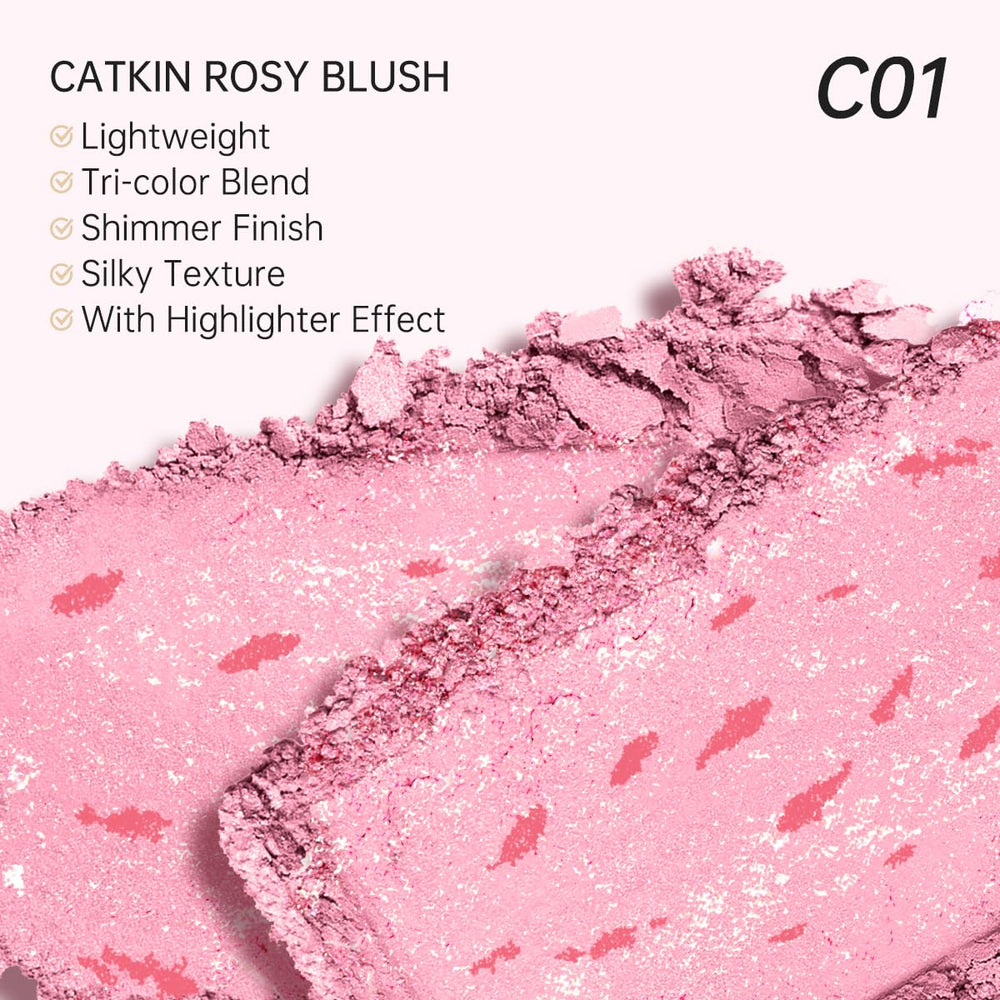 Catkin side profile of pan label displays product name and shade clarity