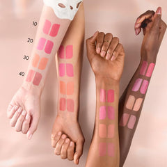 Catrice brush comparison showing tools for cream versus powder application
