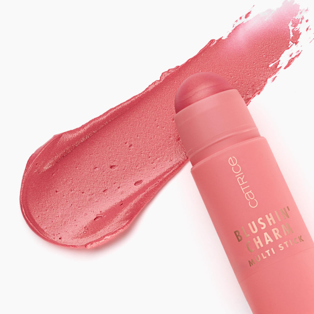 Catrice Blushin' Charm open cap revealing creamy texture for easy blending