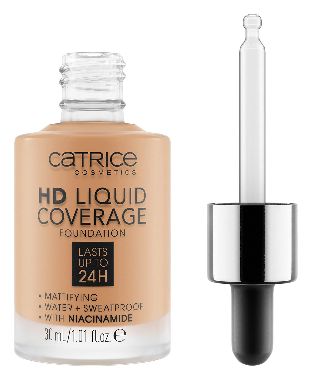 Catrice HD Liquid Coverage front packaging showing elegant bottle and label benefiting precise use