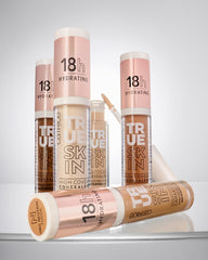 Size comparison of Catrice True Skin next to a tube for scale and travel-ready benefit