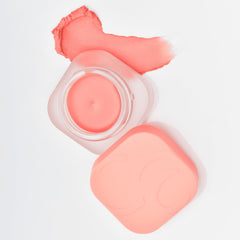 Catrice peach pudding arm swatch showing buildable color and natural finish