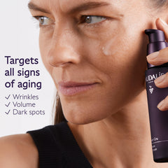 Caudalie serum texture close-up on dropper highlighting fast absorption benefit