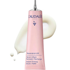 Caudalie front bottle image showing elegant packaging and firming benefit