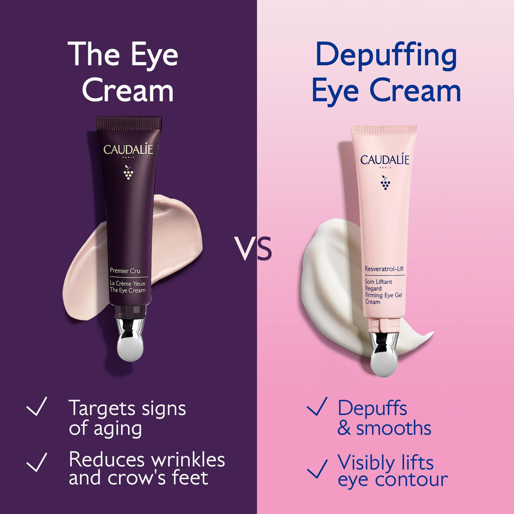 Caudalie gel texture swirl illustrating lightweight hydration and smooth application