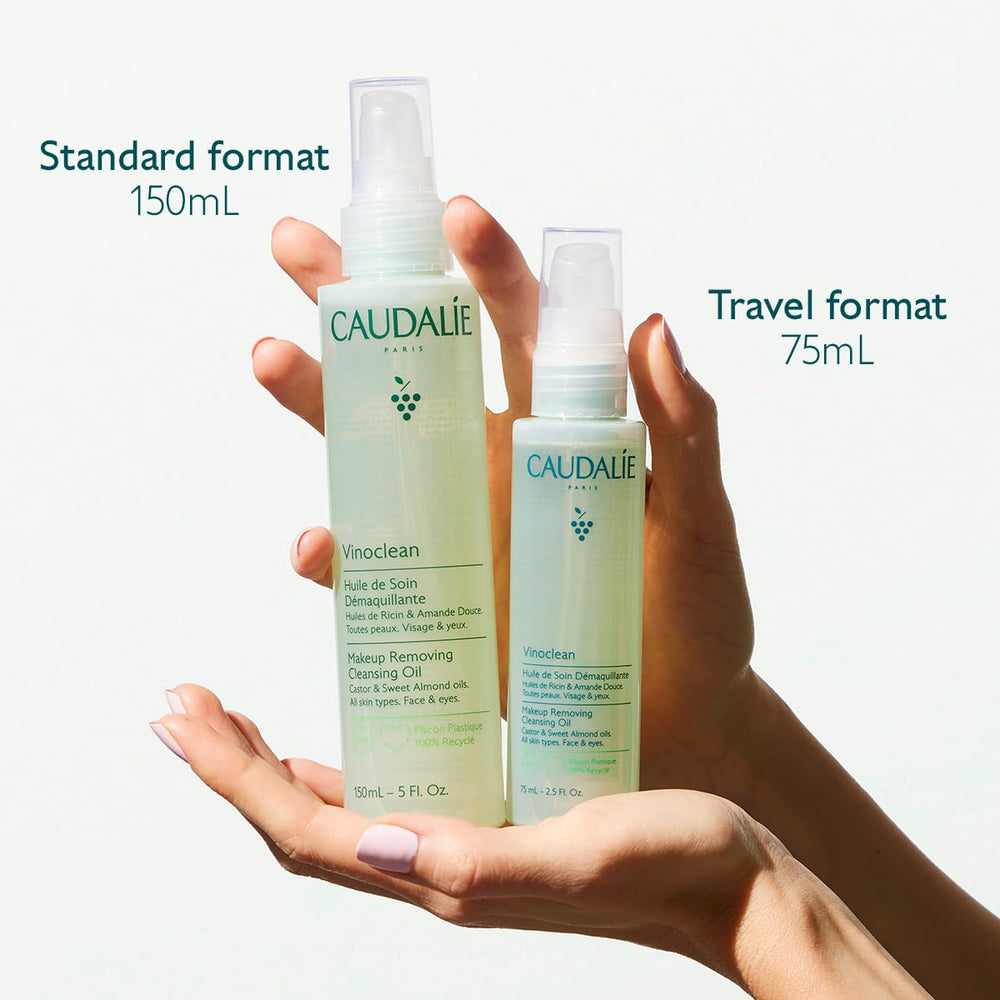 Caudalie Vinoclean emulsifying into milk for easy rinse and residue-free skin