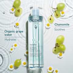 Droplet texture of Caudalie Vinoclean micellar water showing lightweight hydrating benefit
