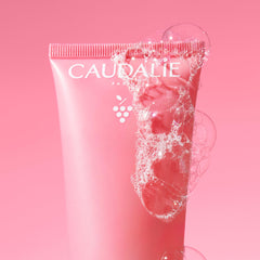 Close-up of Caudalie product label, showing ingredient transparency benefit
