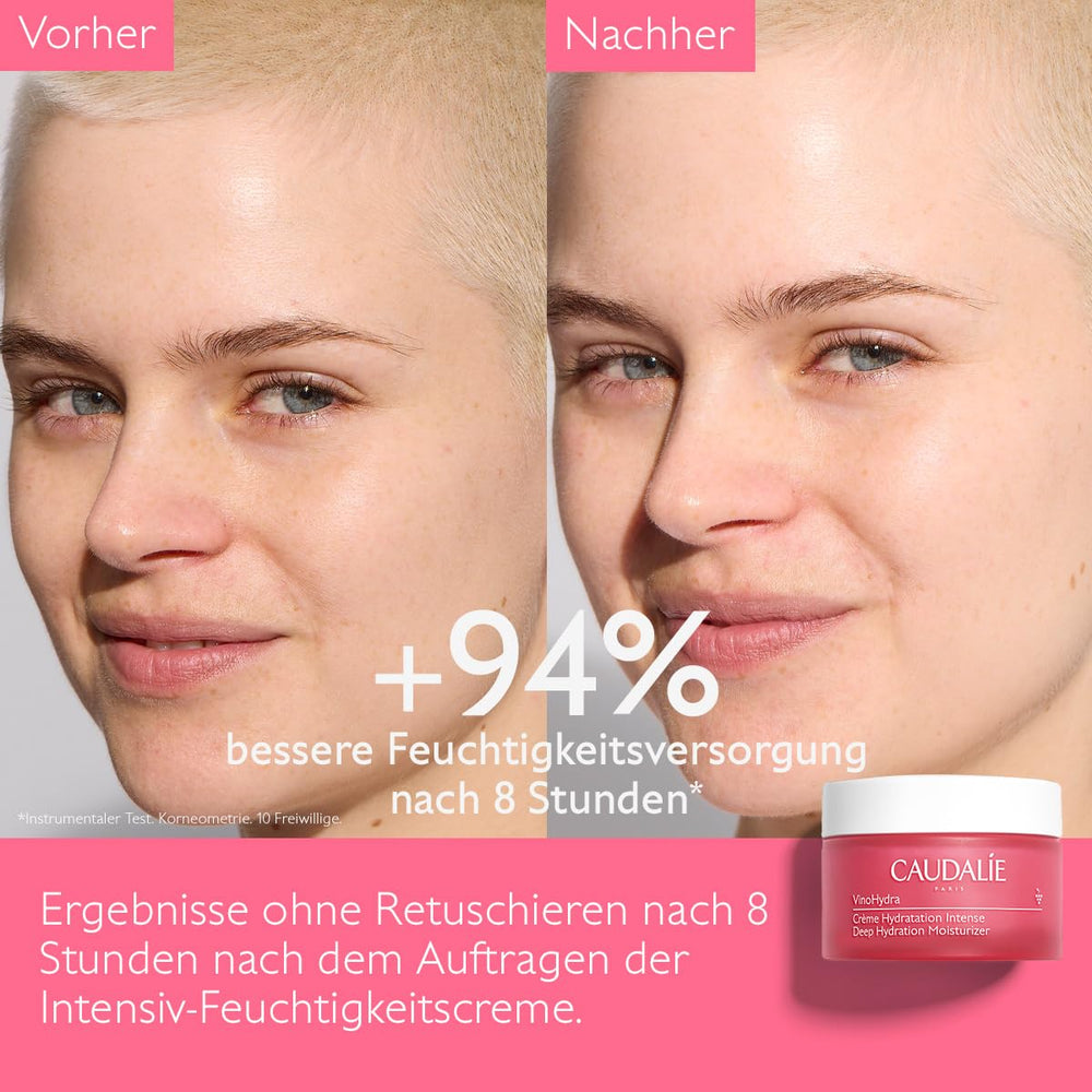 Caudalie moisturizer paired with VinoHydra serum demonstrating layering for better results