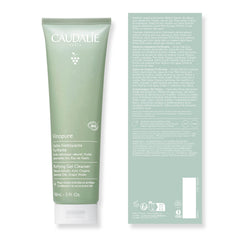 Before and after skin comparison using Caudalie Vinopure showing clearer pores benefit