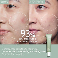 Caudalie Vinopure tube open with product dispensed showing easy application