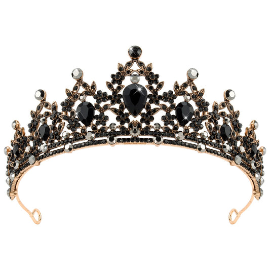 CAVETEE crown front view showing ornate baroque design and dramatic presence