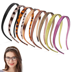 CAVETEE headbands front packaging showing eight colors and glossy finish, stylish convenience