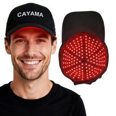 CAYAMA front view showing full scalp coverage and even light distribution