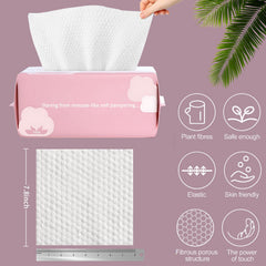 Cayxenful single sheet laid flat showing large size and palm-friendly shape
