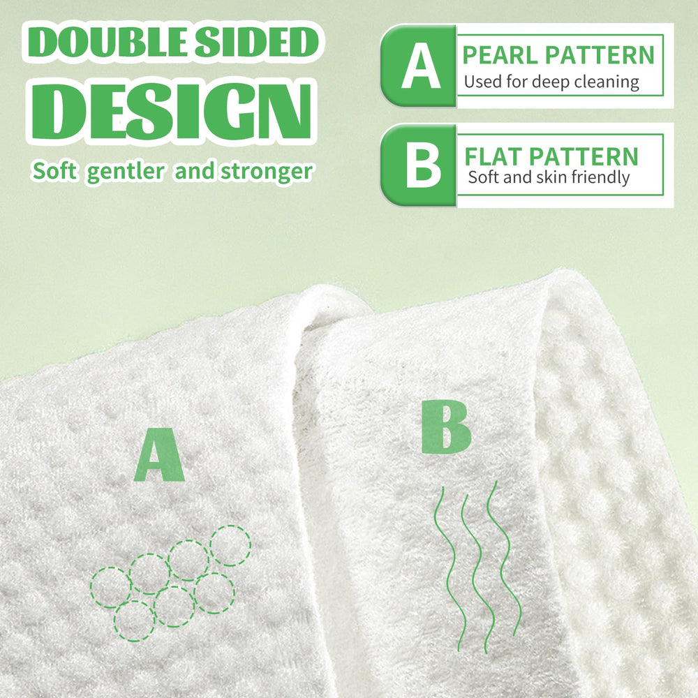 Cayxenful wet towel in hand demonstrating durability and gentle cleansing