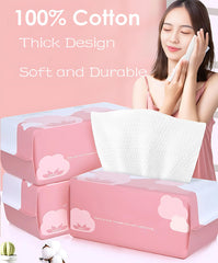 Cayxenful towel damp and removing makeup gently for effective cleansing
