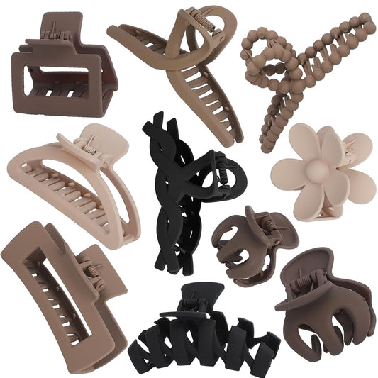 CAZYTOYZ assorted clips top view showing variety and quick styling benefit