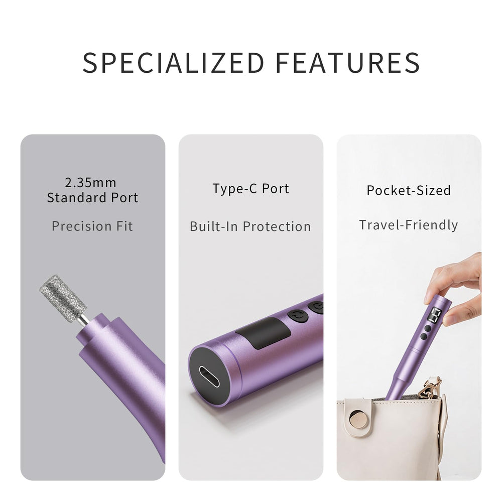 CBVCBV size comparison with hand to show compact, pen-style portability advantage