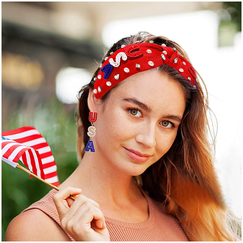 CEALXHENY headband worn at parade showing festive look and comfortable fit
