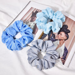 CEELGON scrunchie interior elastic core close-up demonstrating durable secure grip benefit