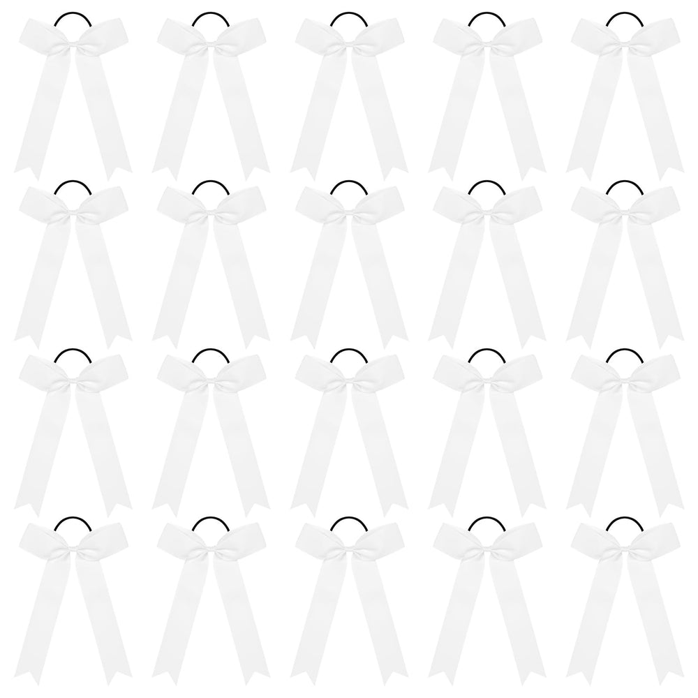 CEELGON front packaging showing 20 white cheer bows with tidy presentation and convenience