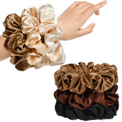 CEELGON pack of six scrunchies front view shows colors and packaging benefit convenience