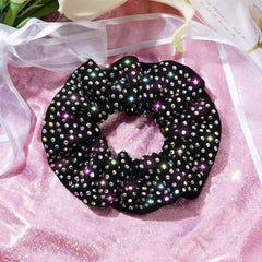 CEELGON scrunchie worn by cheerleader during routine benefit: secure, eye-catching hold