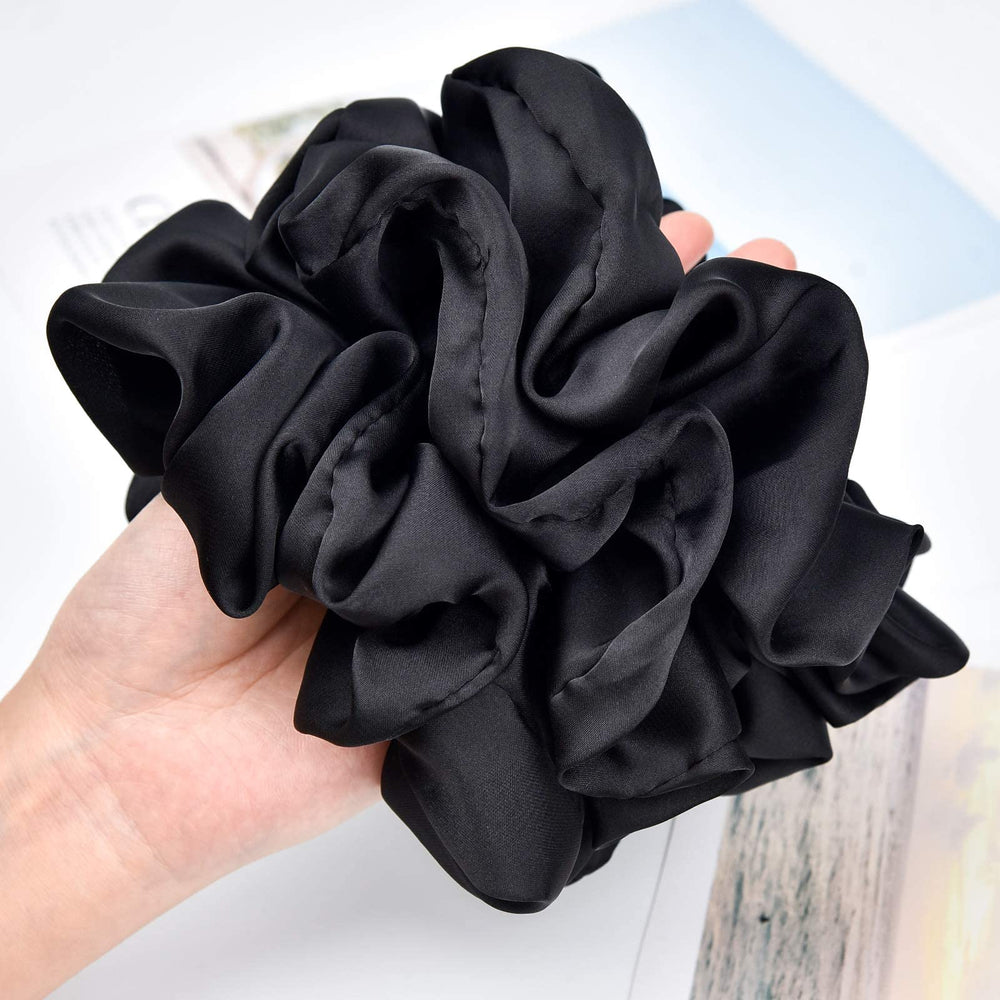 CEELGON scrunchie beside ruler showing 6.25 inch diameter for scale