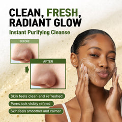 CELDYQUE creamy foam texture demonstrating gentle cleanse