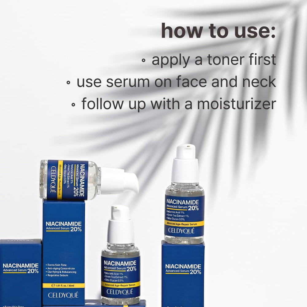 CELDYQUE bottle on bathroom shelf at night, implies easy routine use
