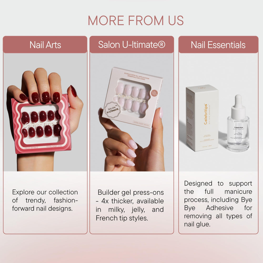 Celebritips used during at-home manicure showing salon-quality results benefit