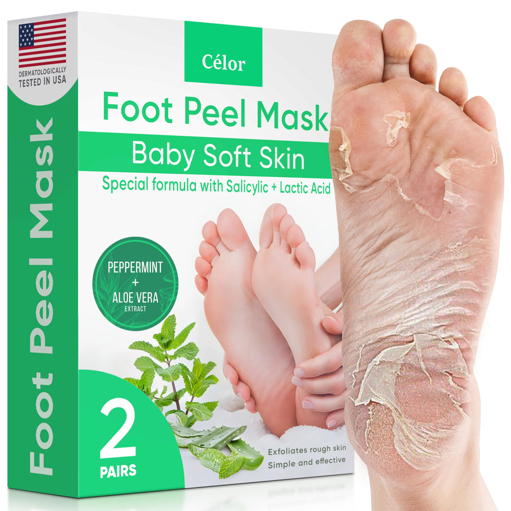 CÉLOR front packaging showing two pairs and peppermint scent for clear product ID and benefit