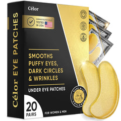 CÉLOR front packaging showing 20 pairs and golden under-eye benefit