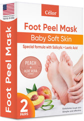 CÉLOR front packaging showing two pairs and peach color, communicates value