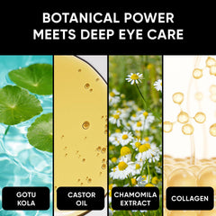 CÉLOR ingredient collage featuring gold collagen Centella to brighten