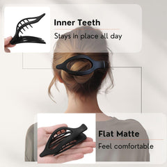 CENTSTAR side view showing long teeth and flat profile for strong hair hold