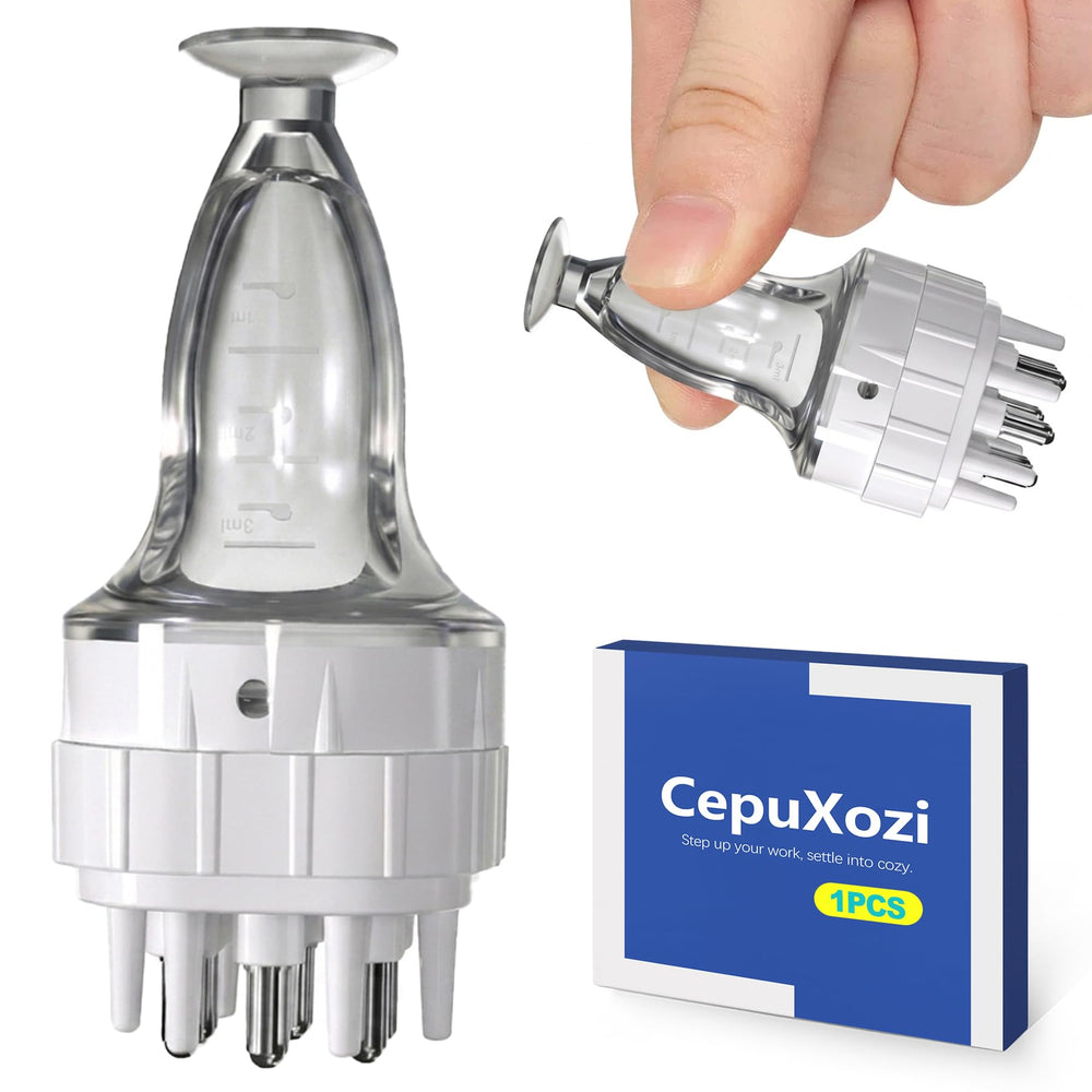 CepuXozi front view showing applicator design and compact travel-friendly form